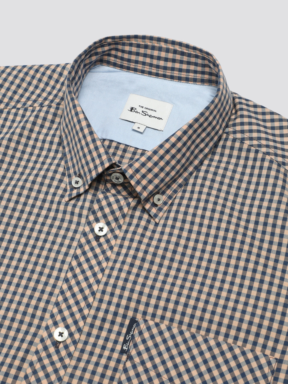 Chemises Ben Sherman Signature Short Sleeve Gingham Cuivre Orange | GFB-83954644